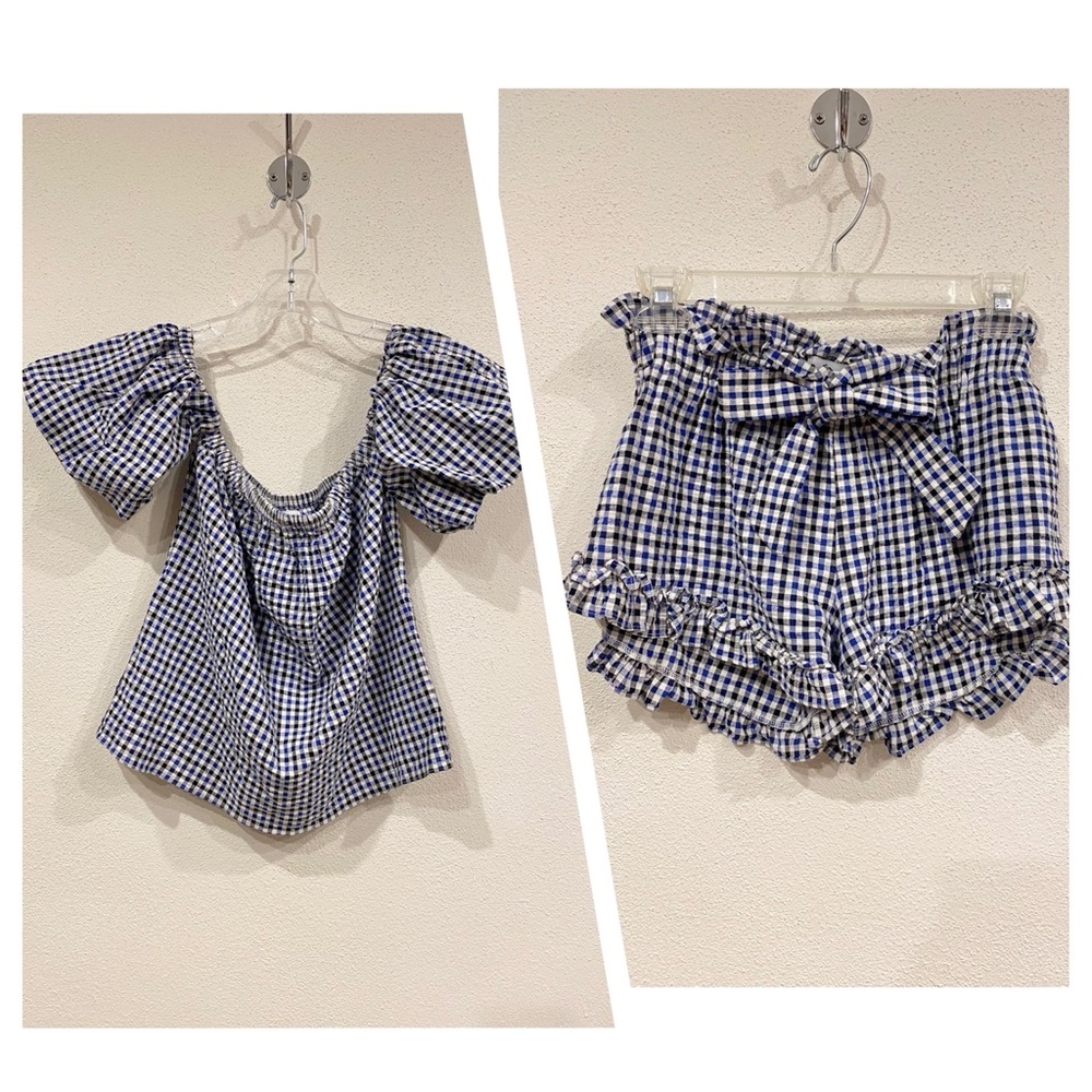 MISA Gingham Short Set